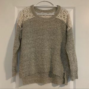 Oversized gray sweater